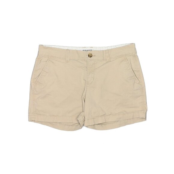 Old Navy Khaki Shorts Short Size 8 Women - Picture 1 of 4